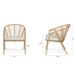 Dalarna 25_ Outdoor Lounge Chair - Dravite Ivory