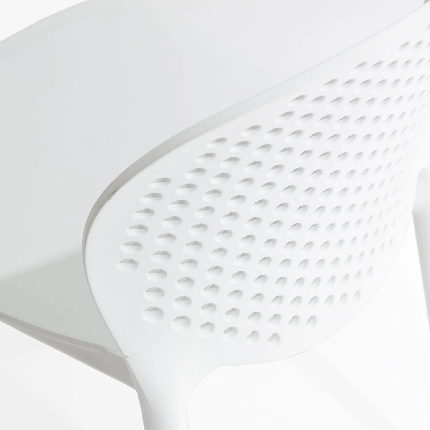 Dot Outdoor Stackable Dining Chair - White - Image 9
