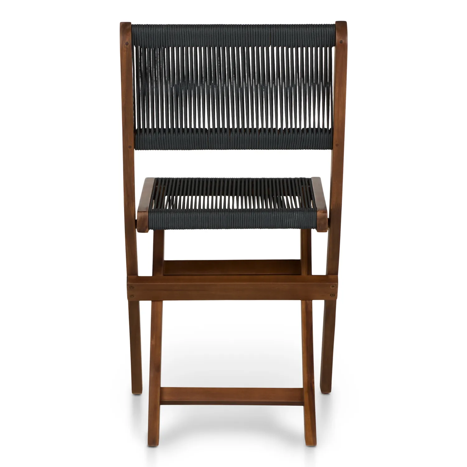 Elanora Outdoor Folding Dining Chair - Dark Acacia - Image 8