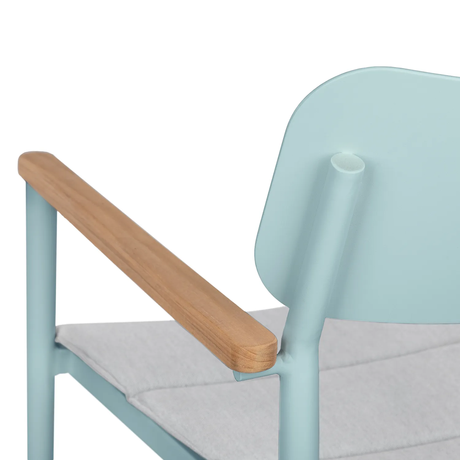 Elan Outdoor Stackable Dining Chair - Turquoise - Image 7