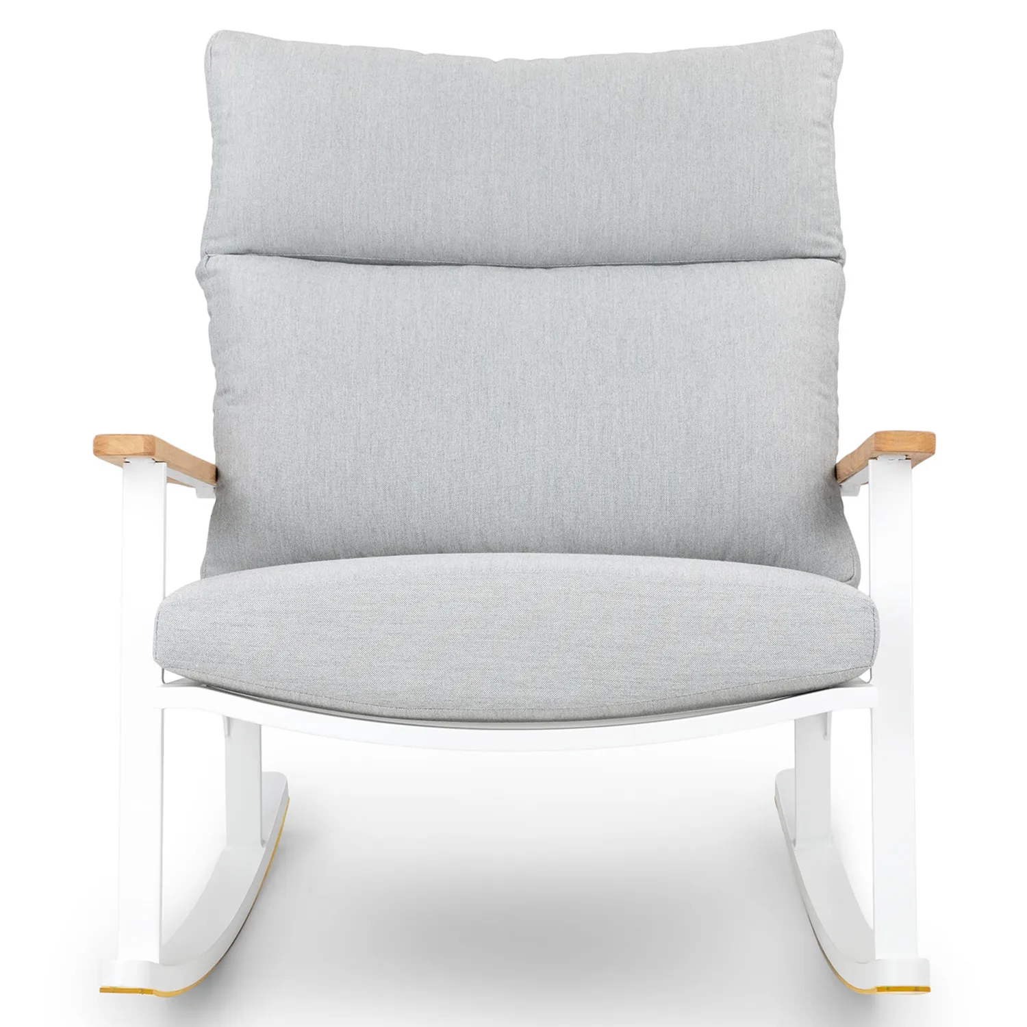 Eleya 31.5_ Outdoor Rocking Chair - Cera Gray - Image 9