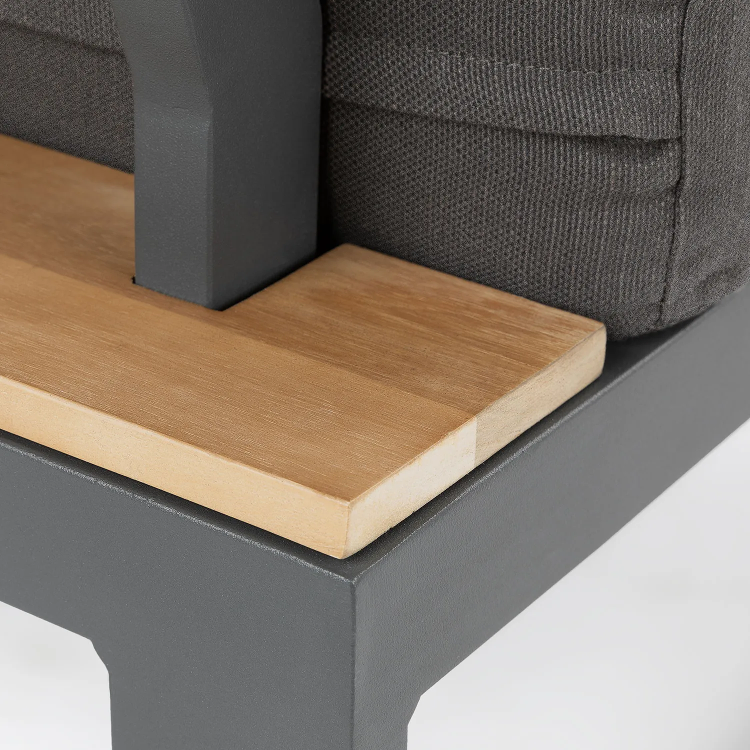 Kezia 28_ Outdoor Armless Chair Module - Whale Gray - Image 14