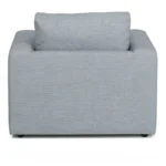 Riley 42_ Lounge Chair - Silver Light Blue
