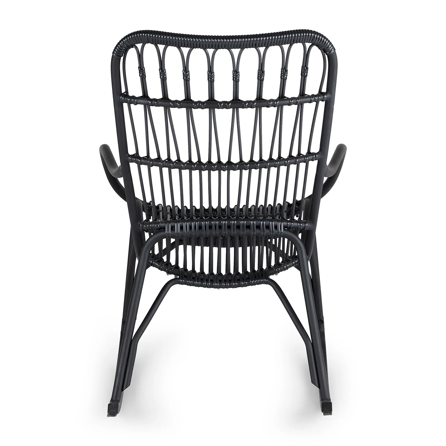Medan 24.5_ Outdoor Rocking Lounge Chair - Graphite - Image 14