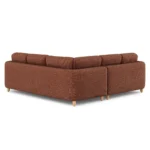 Vati 92_ Corner Sectional -  Natural Oak and Napa Rust