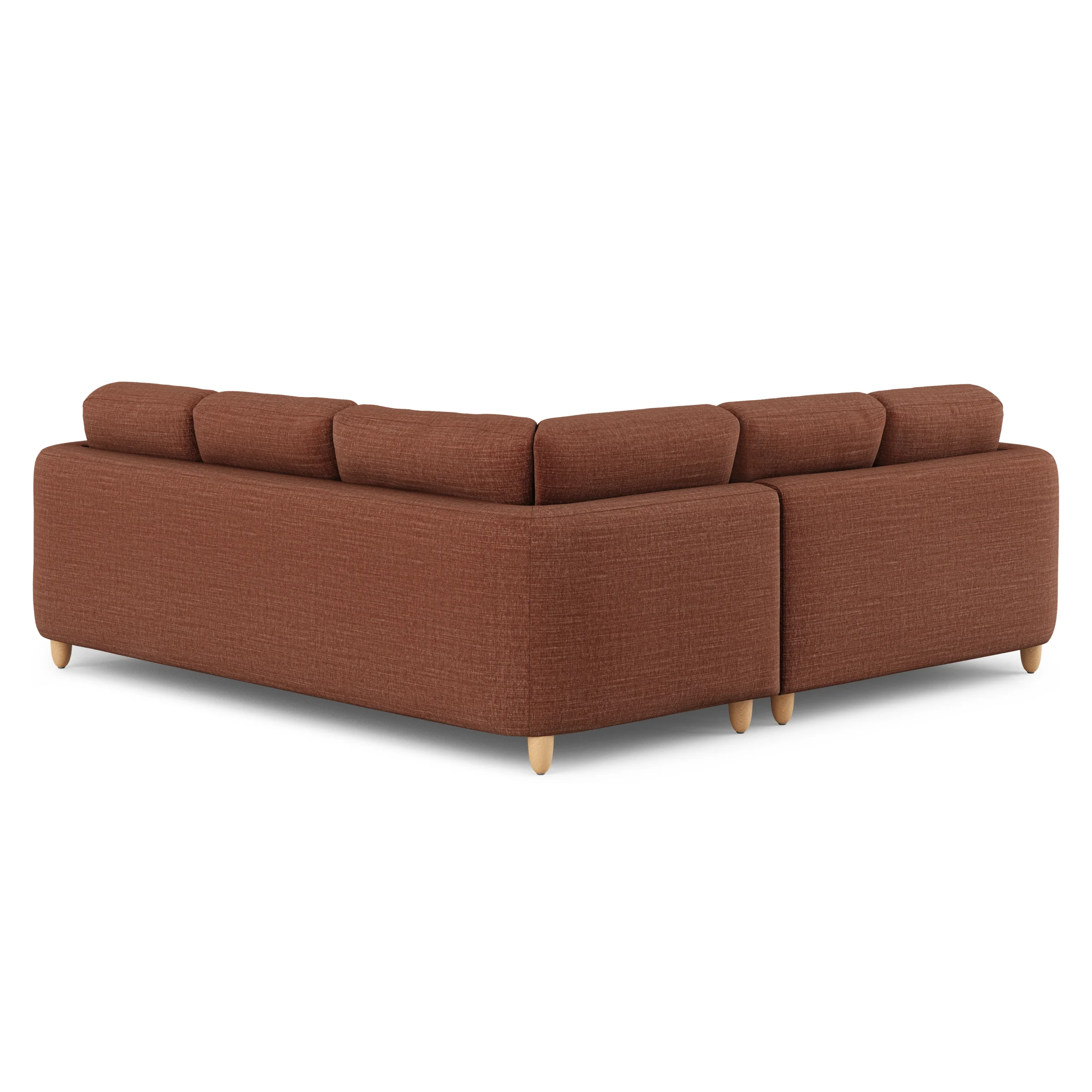 Vati 92_ Corner Sectional - Natural Oak and Napa Rust - Image 6