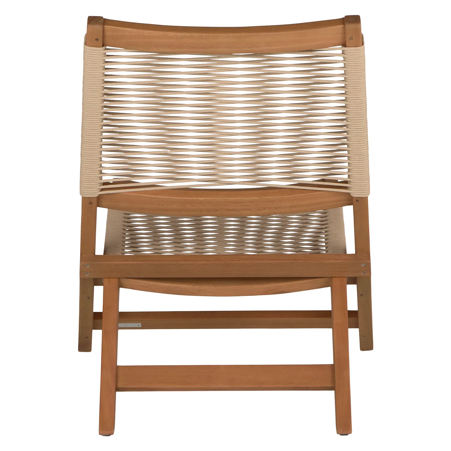 Santo 25.5_ Outdoor Folding Lounge Chair - Ecru - Image 10