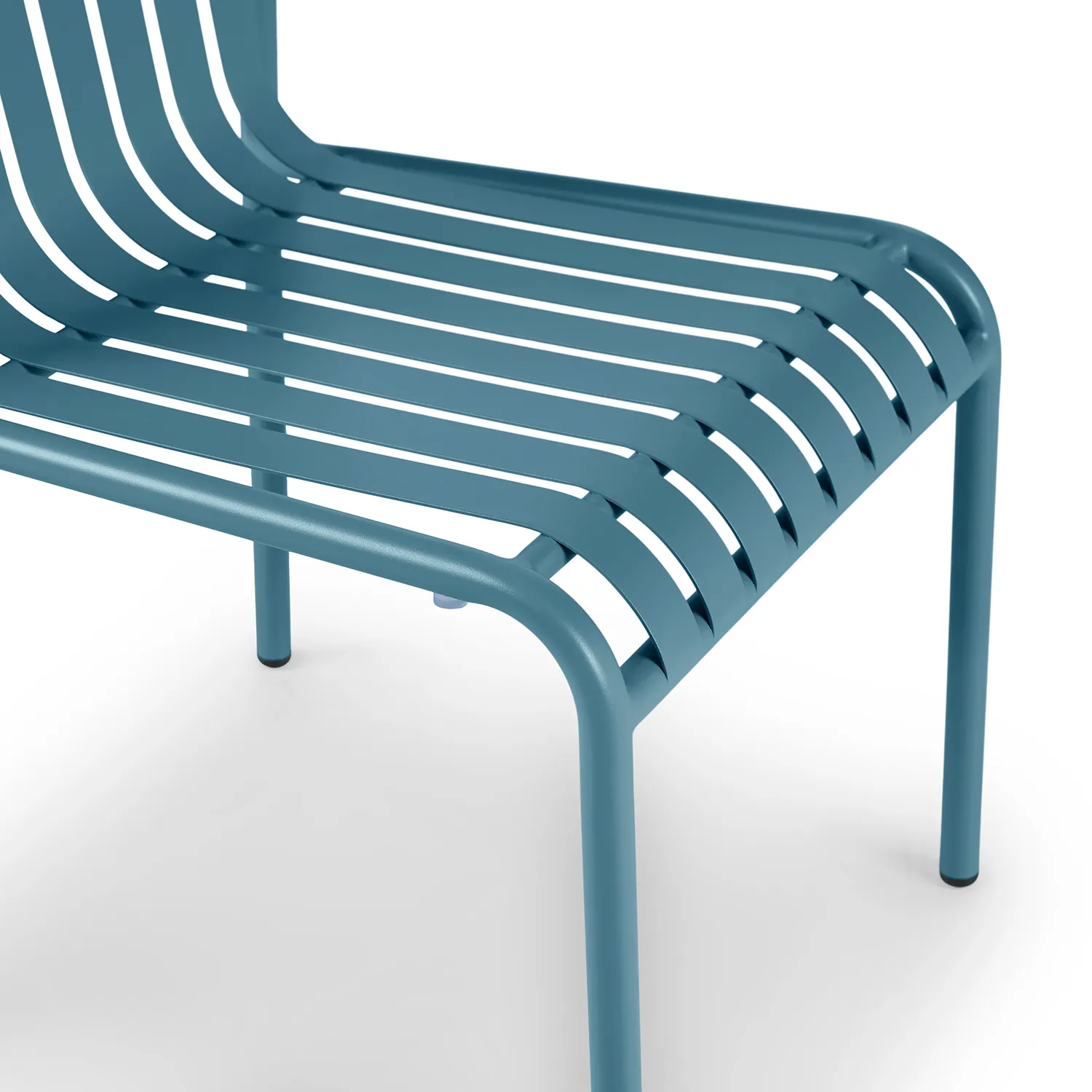 Sarek Outdoor Stackable Dining Chair - Peacock Blue - Image 9