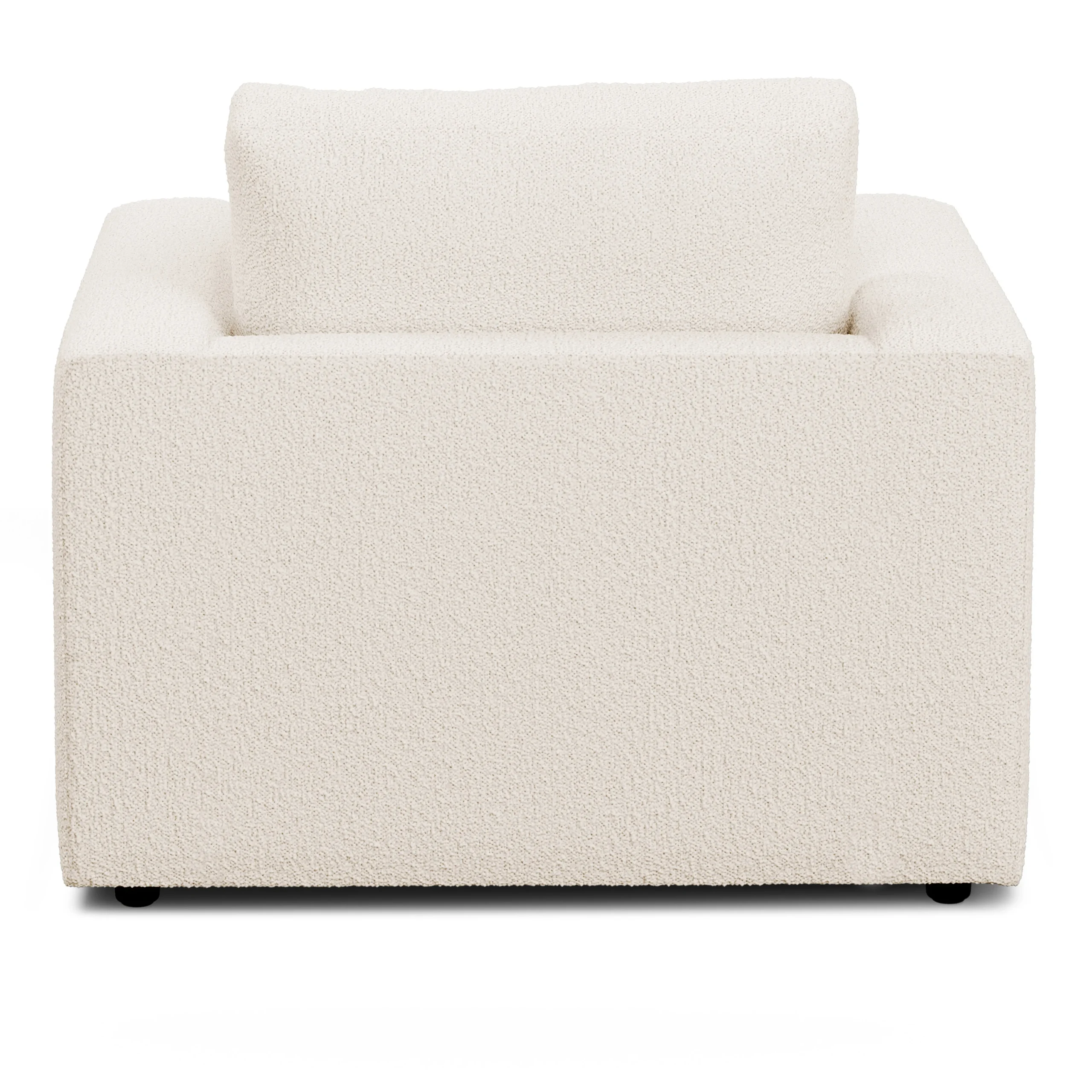 Riley 42_ Lounge Chair - Ivory Wool Bouclé - Image 7