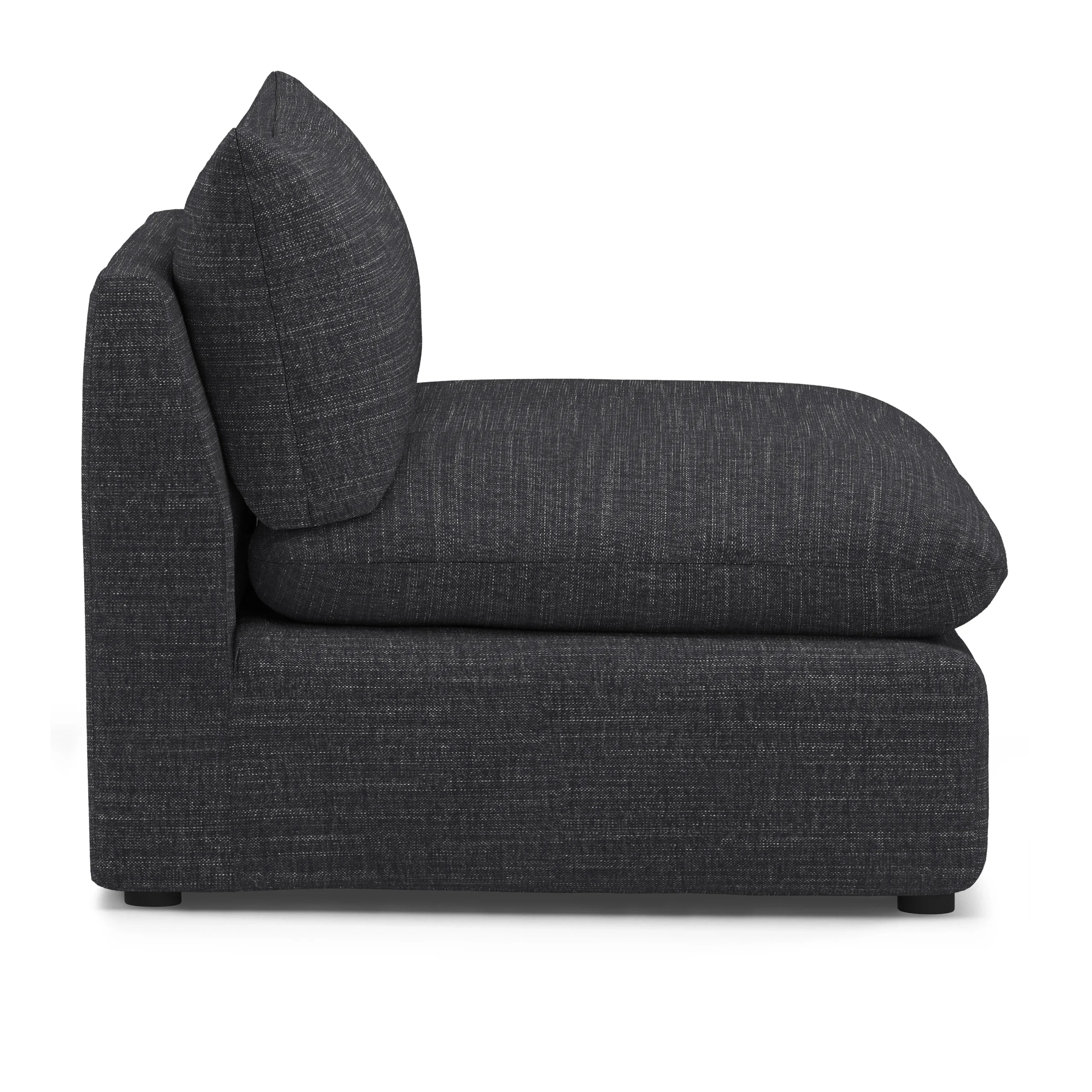 Leigh 39.5_ Armless Chair Module - Napa Charcoal - Image 8