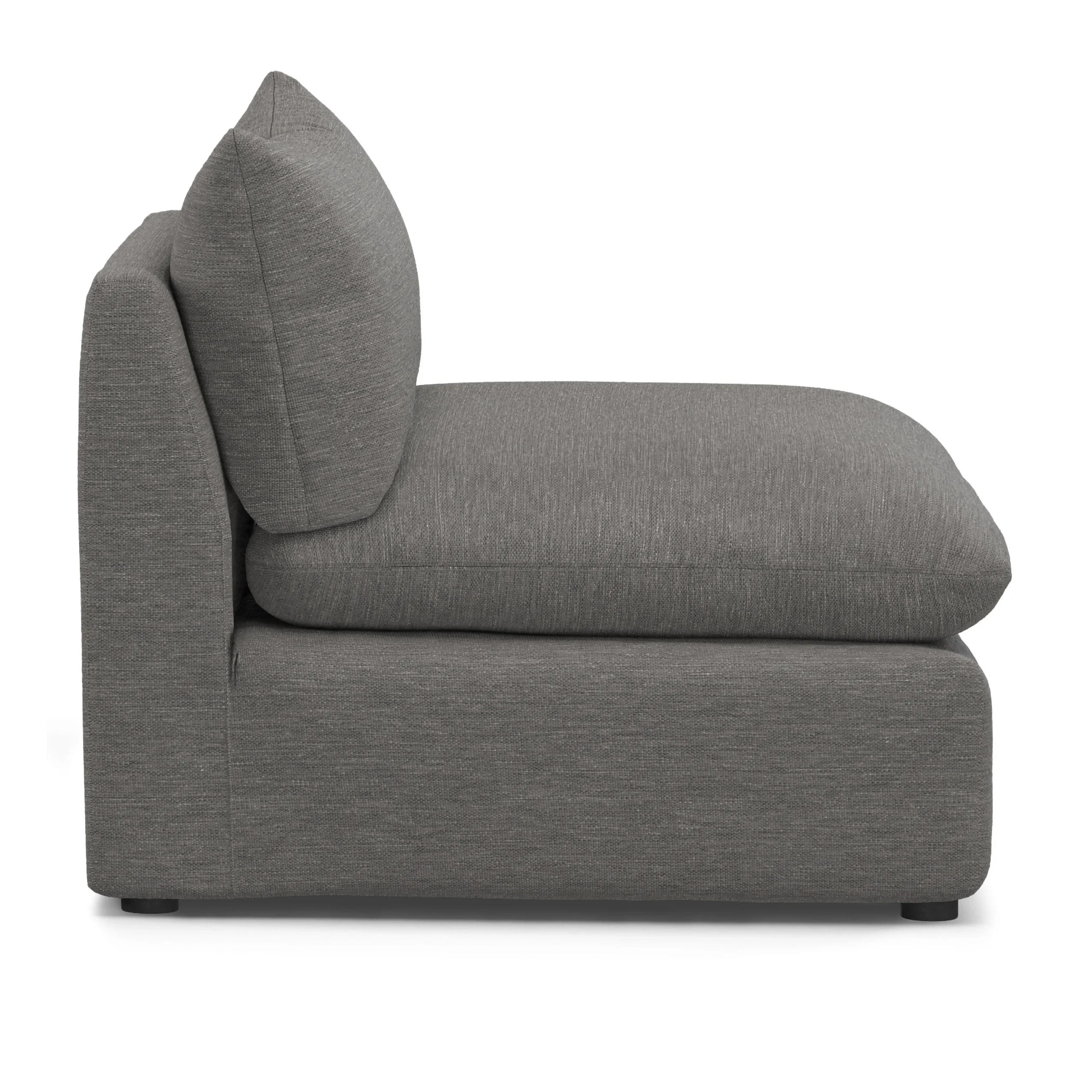 Leigh 39.5_ Armless Chair Module - Silver Gray - Image 12