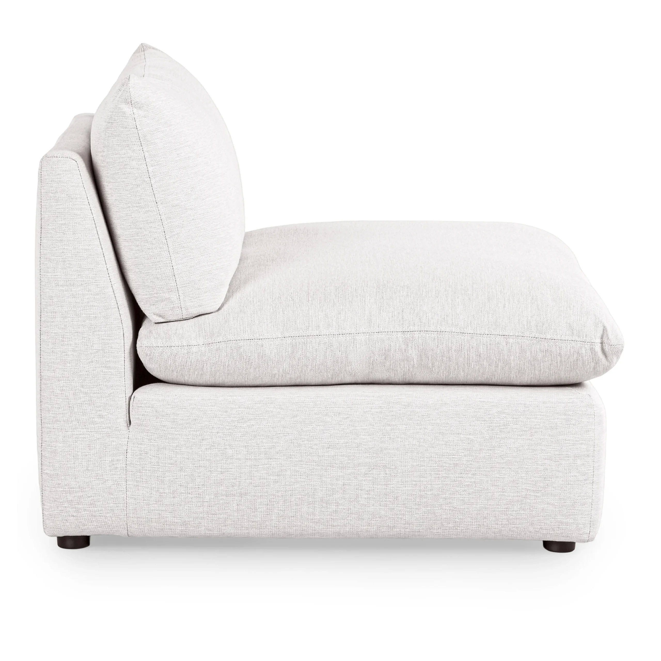 Leigh 39.5_ Armless Chair Module - Silver Ivory - Image 7