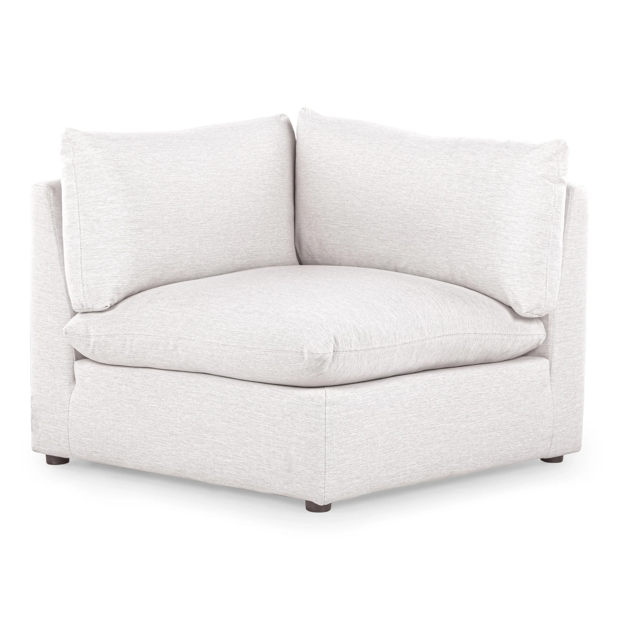 Leigh 41_ Corner Chair Module - Silver Ivory - Image 14