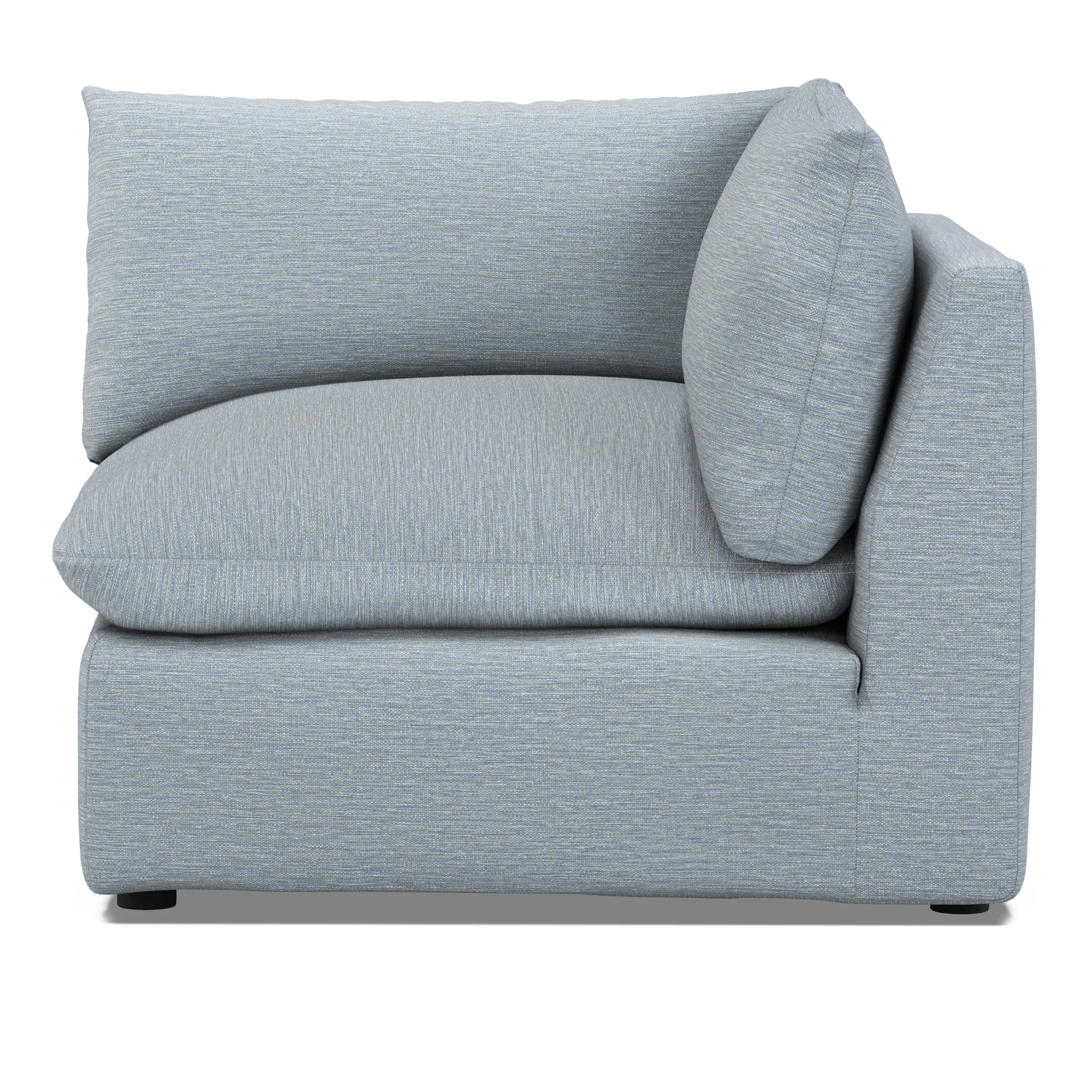 Leigh 41_ Corner Chair Module - Silver Light Blue - Image 10