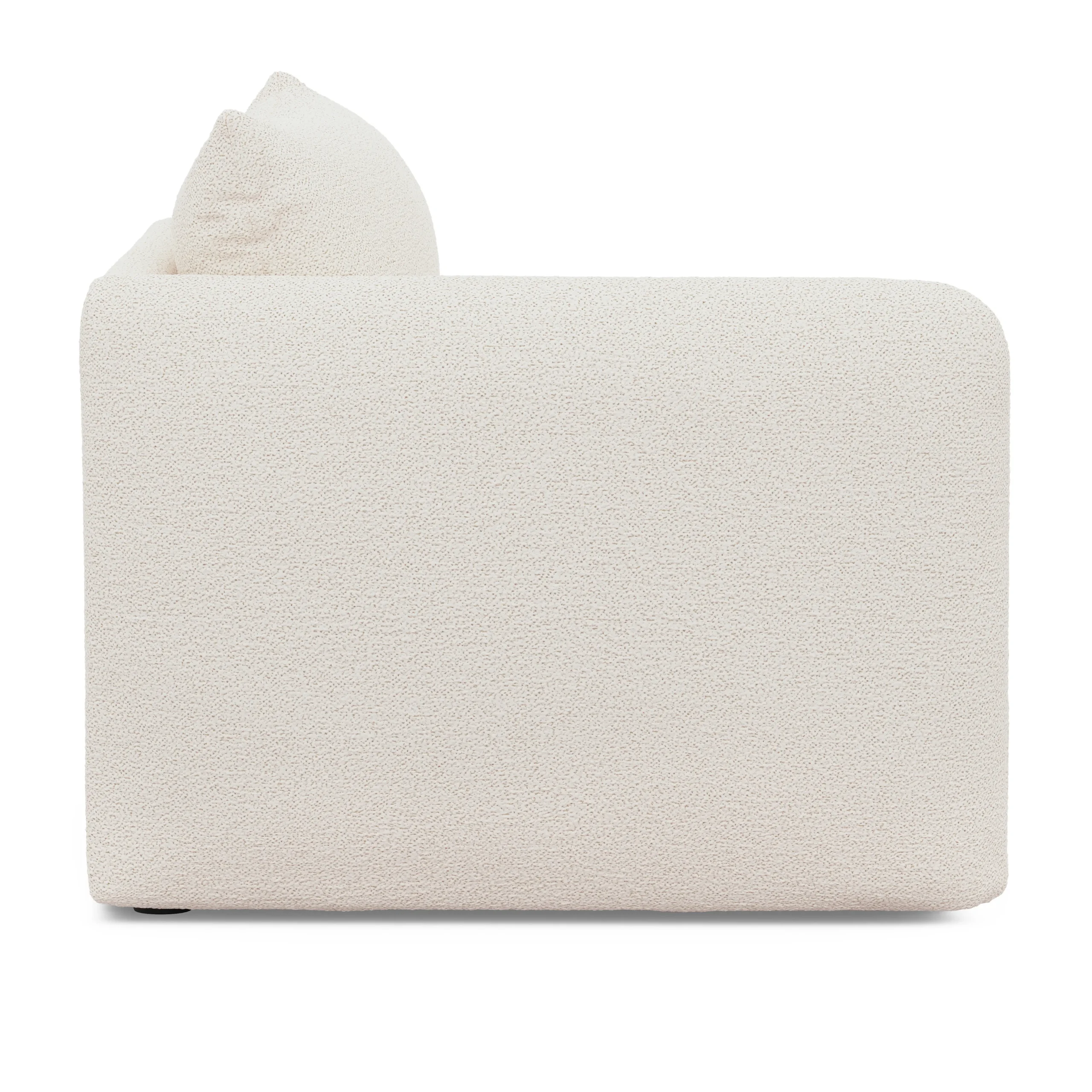 Leigh 46_ Left Arm Module - Ivory Wool Bouclé - Image 10