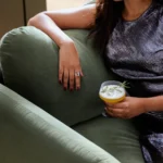 Sanders 37_ Velvet Lounge Chair - Plush Pacific Green