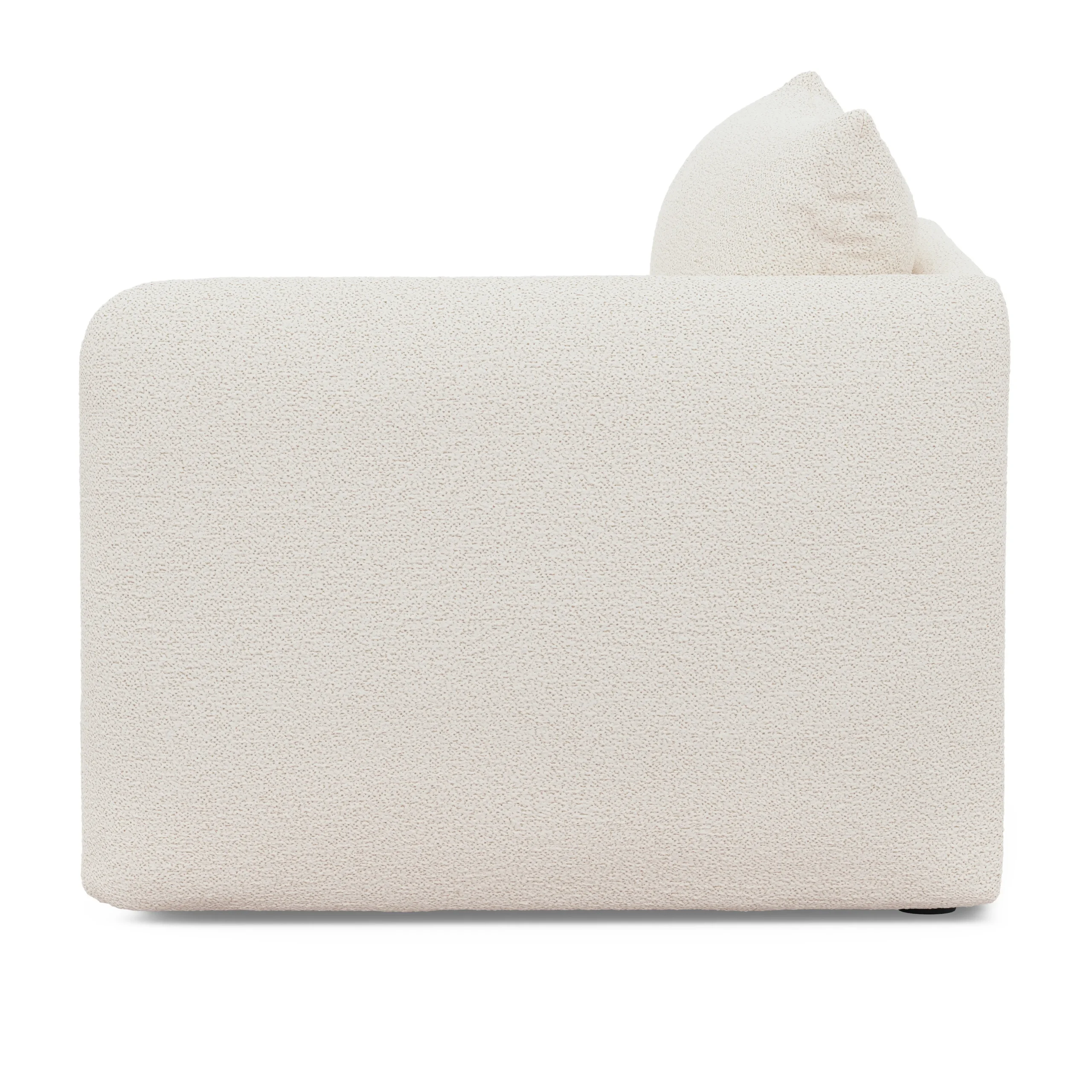 Leigh 46_ Right Arm Module - Ivory Wool Bouclé - Image 10