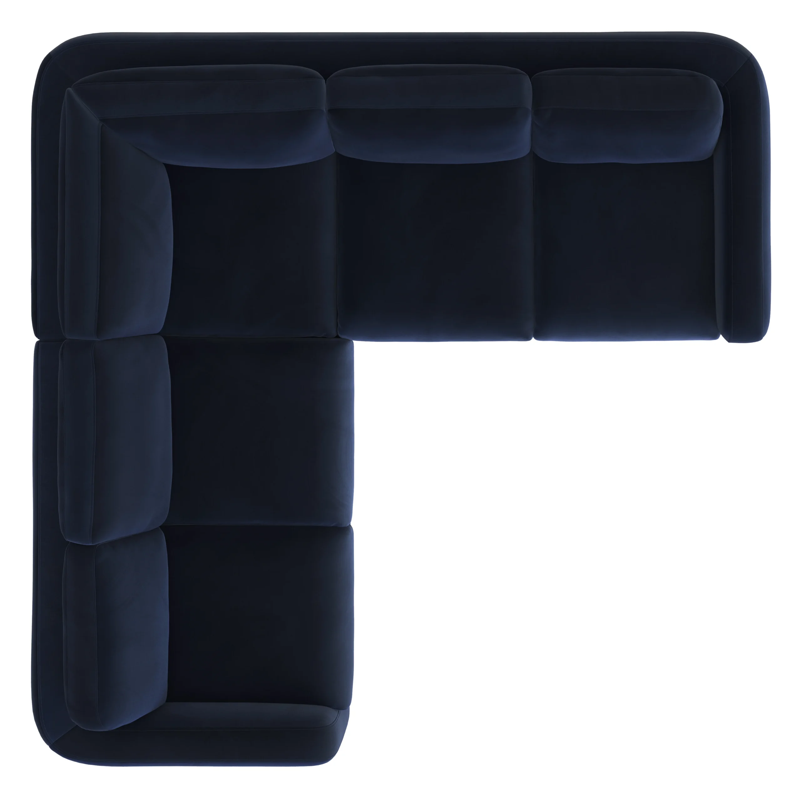 Vati 92_ Velvet Corner Sectional - Natural Oak and Hale Ink - Image 7