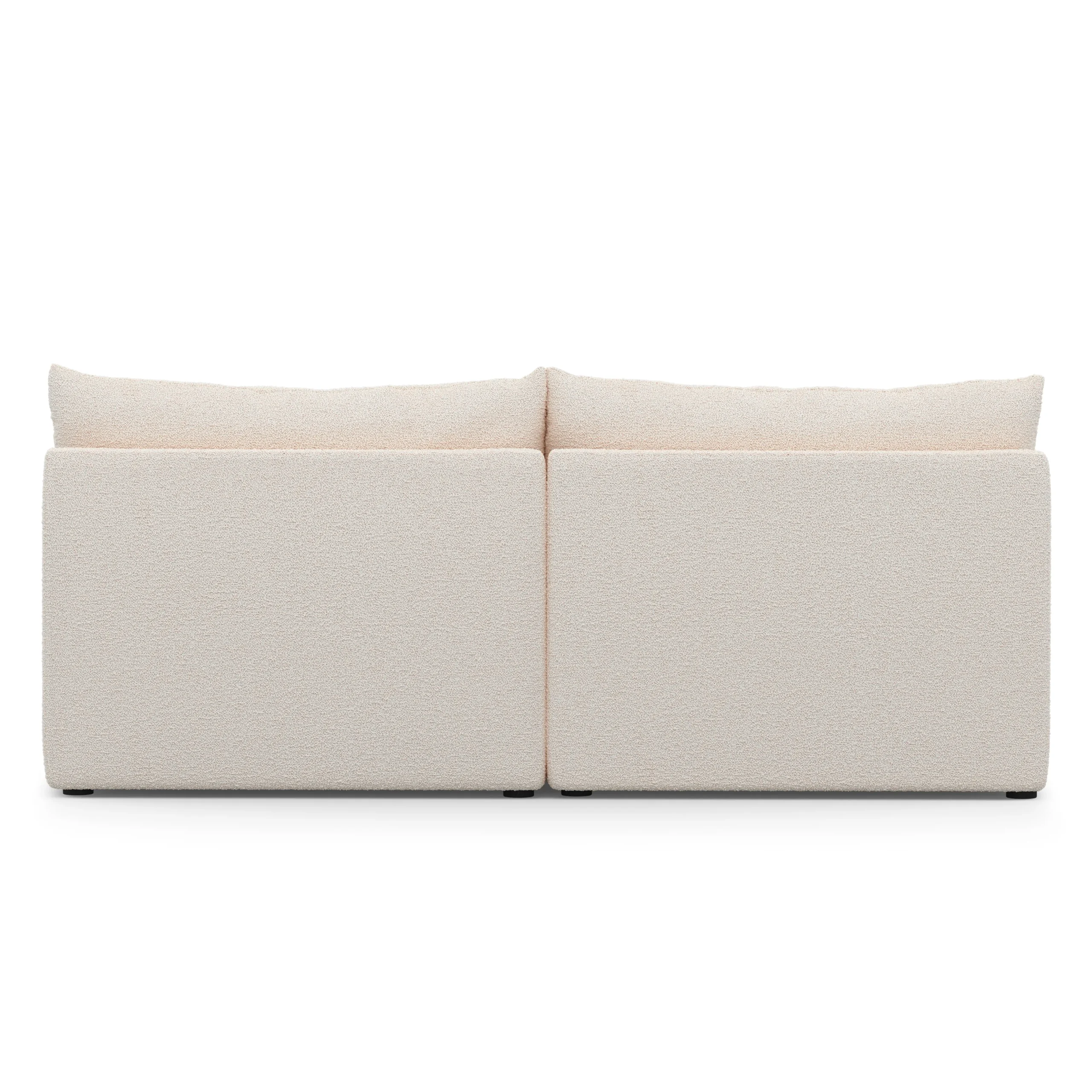 Leigh 79_ Armless Modular Sofa - Ivory Wool Bouclé - Image 10