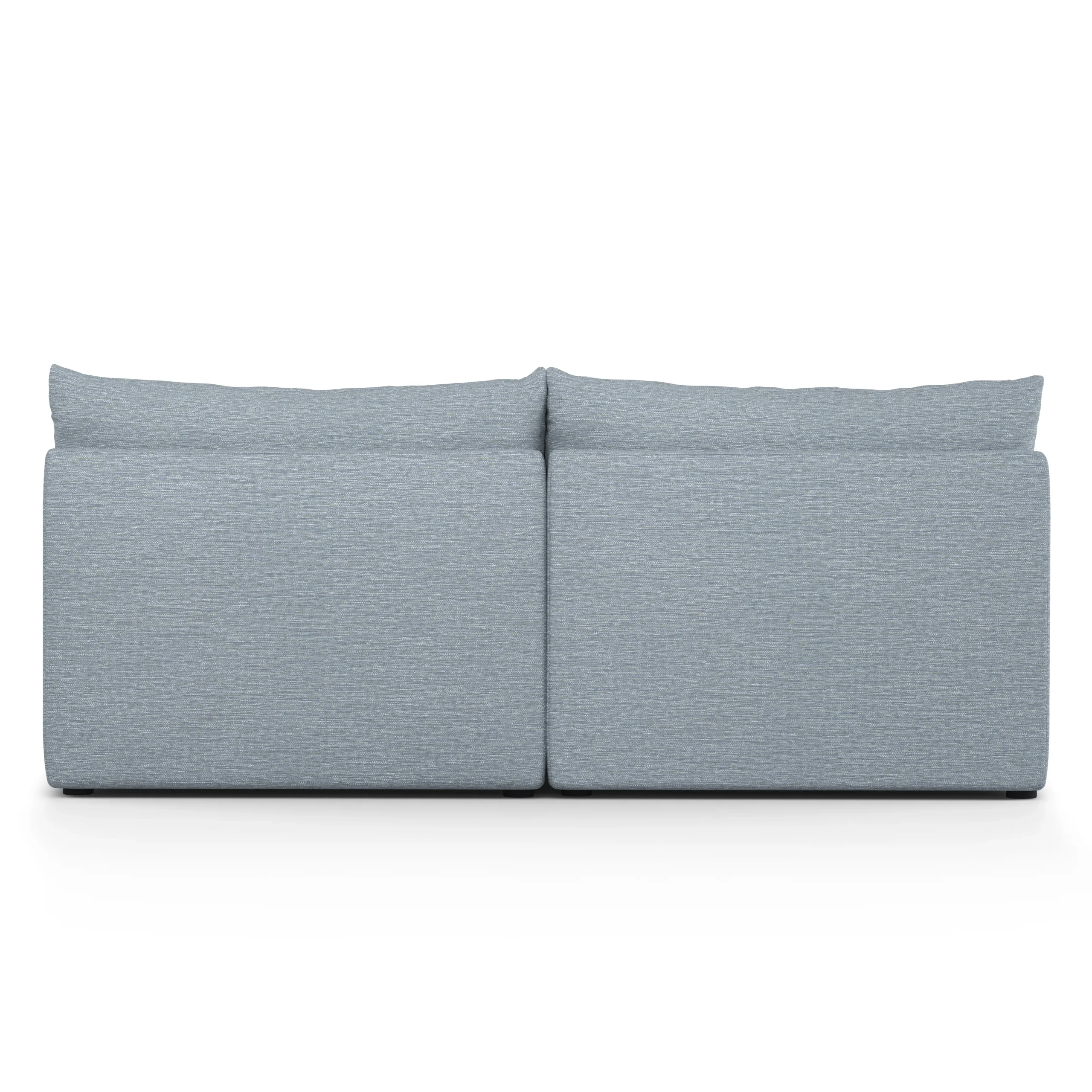Leigh 79_ Armless Modular Sofa - Silver Light Blue - Image 12
