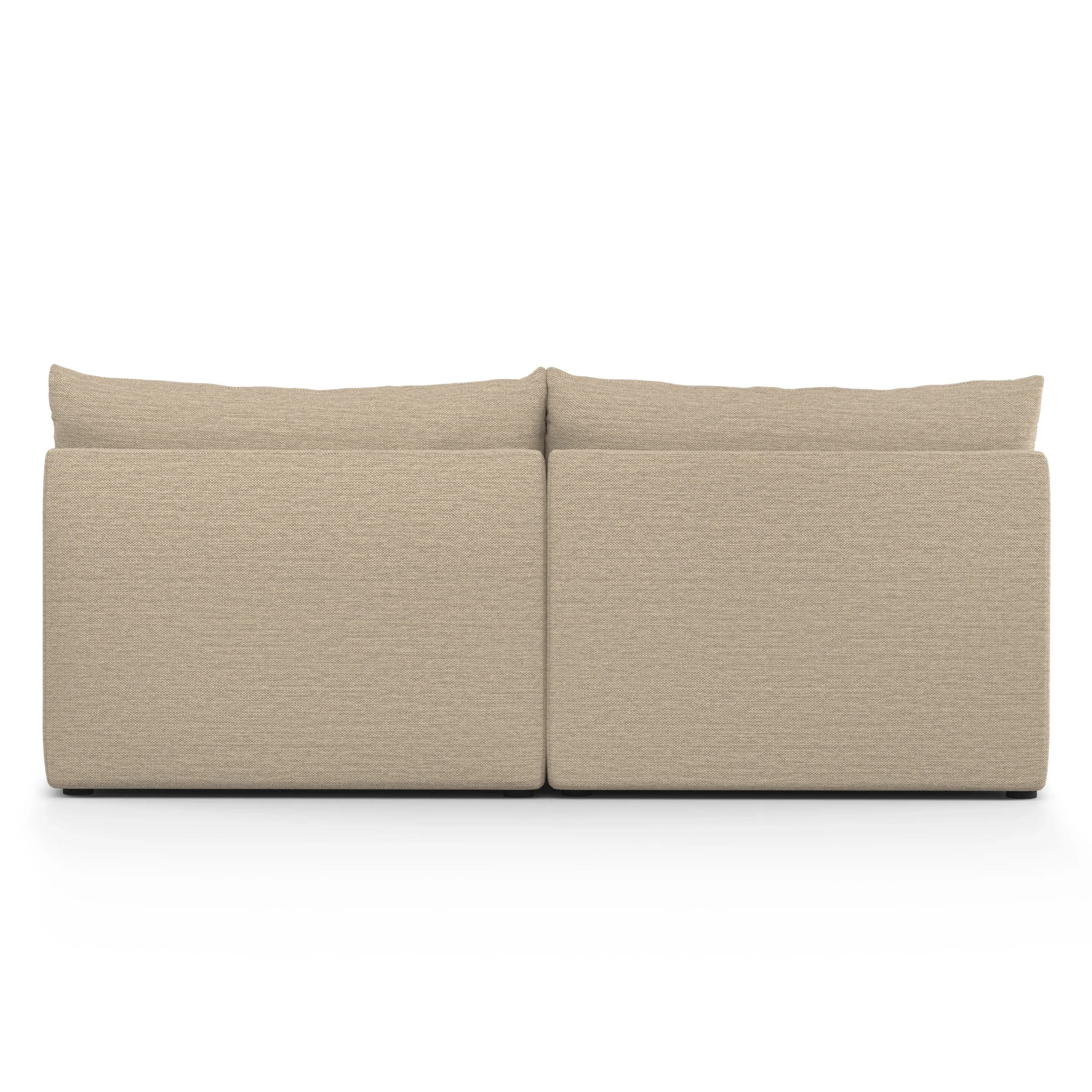 Leigh 79_ Armless Modular Sofa - Silver Taupe - Image 4