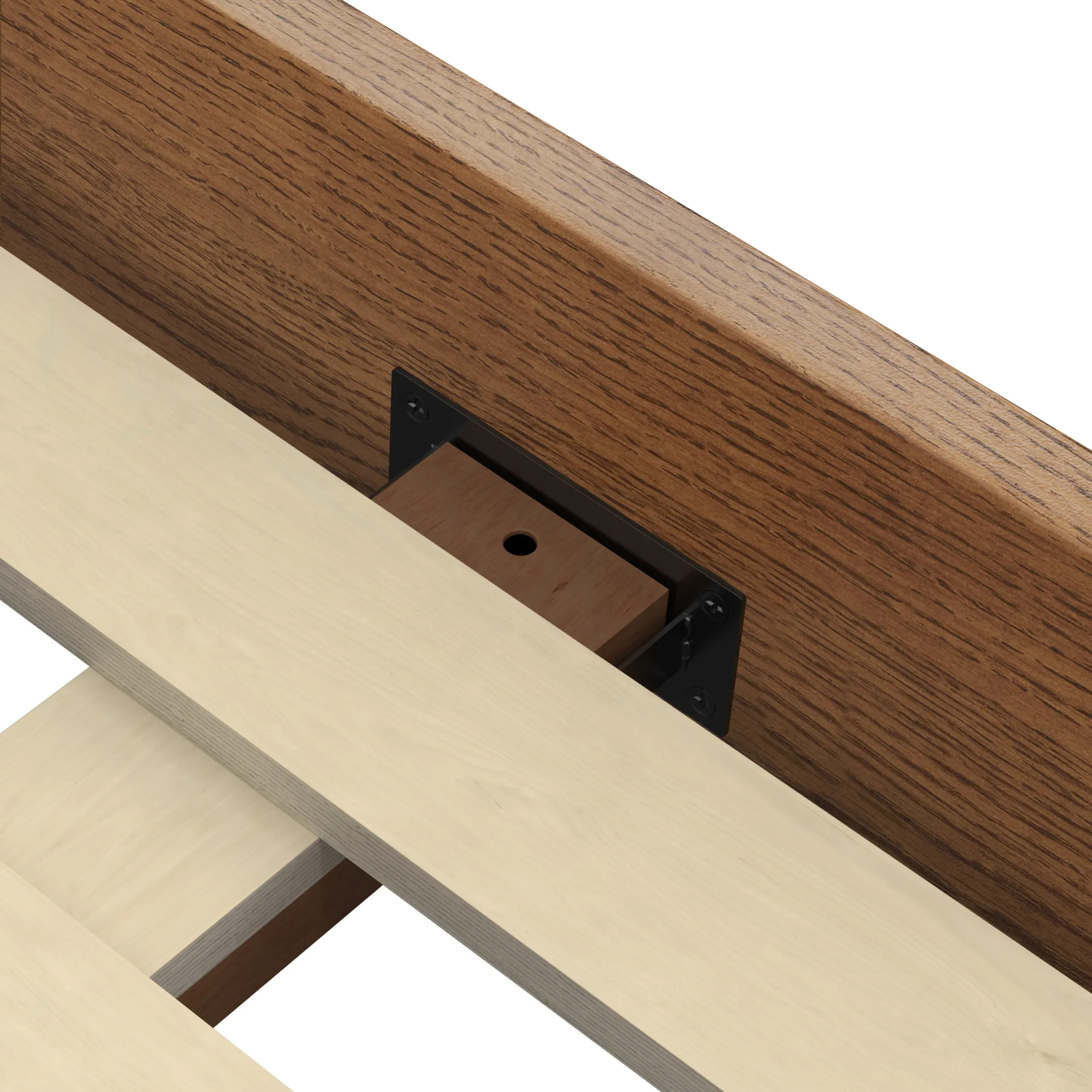Basi Full Bed Frame - Smoked Oak - Image 2