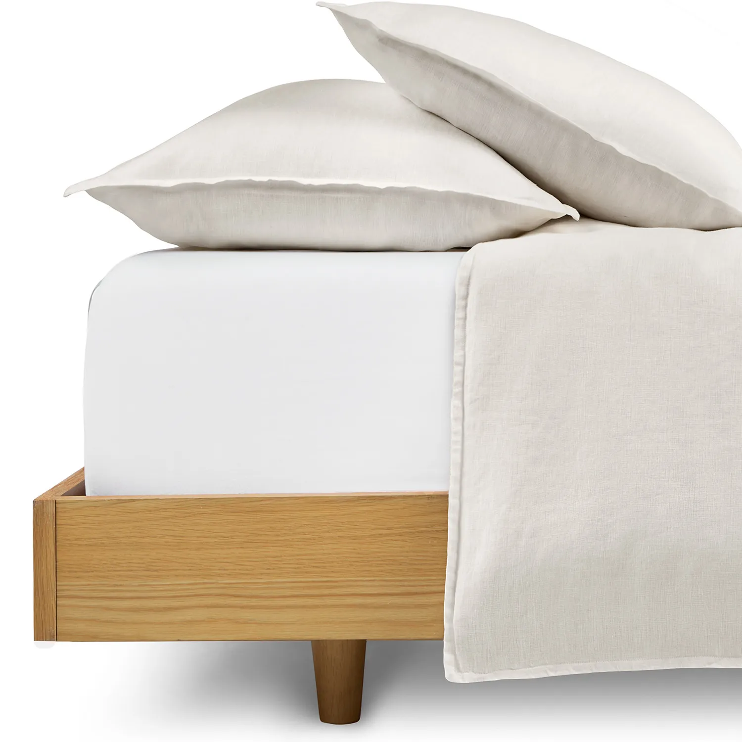Basi Queen Bed Frame - Oak - Image 14