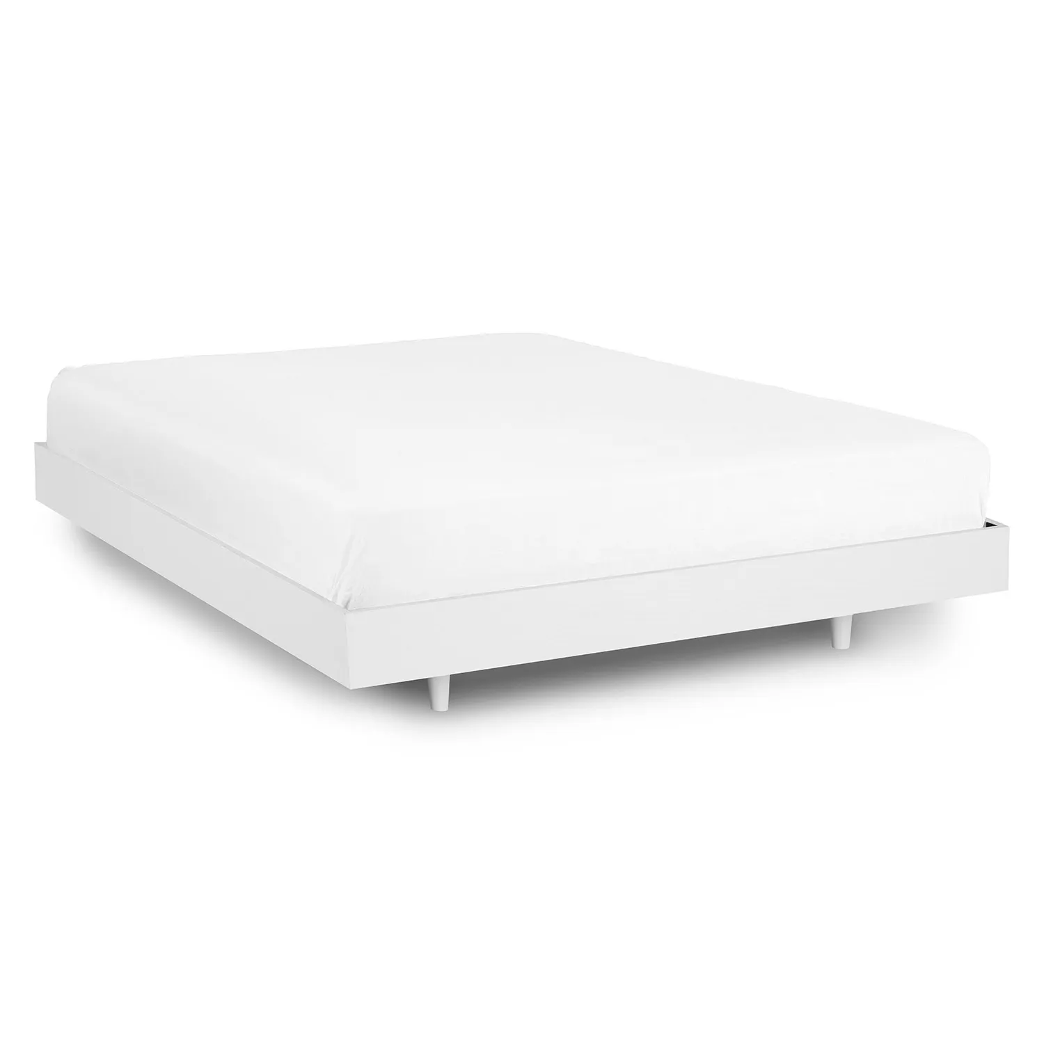 Basi Queen Bed Frame - White - Image 11