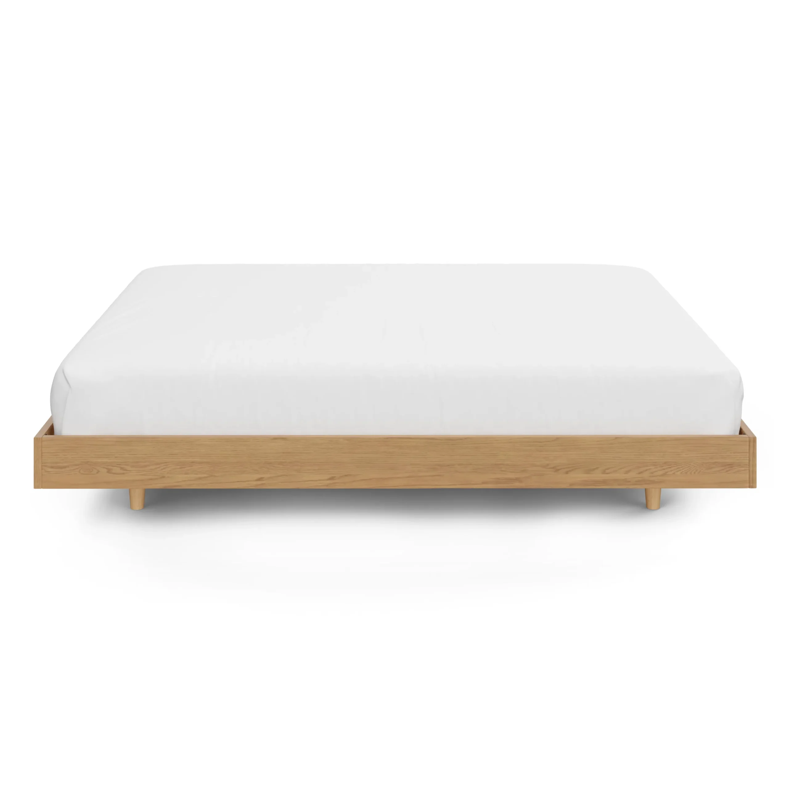 Basi Queen Bed Frame - White Oak - Image 3