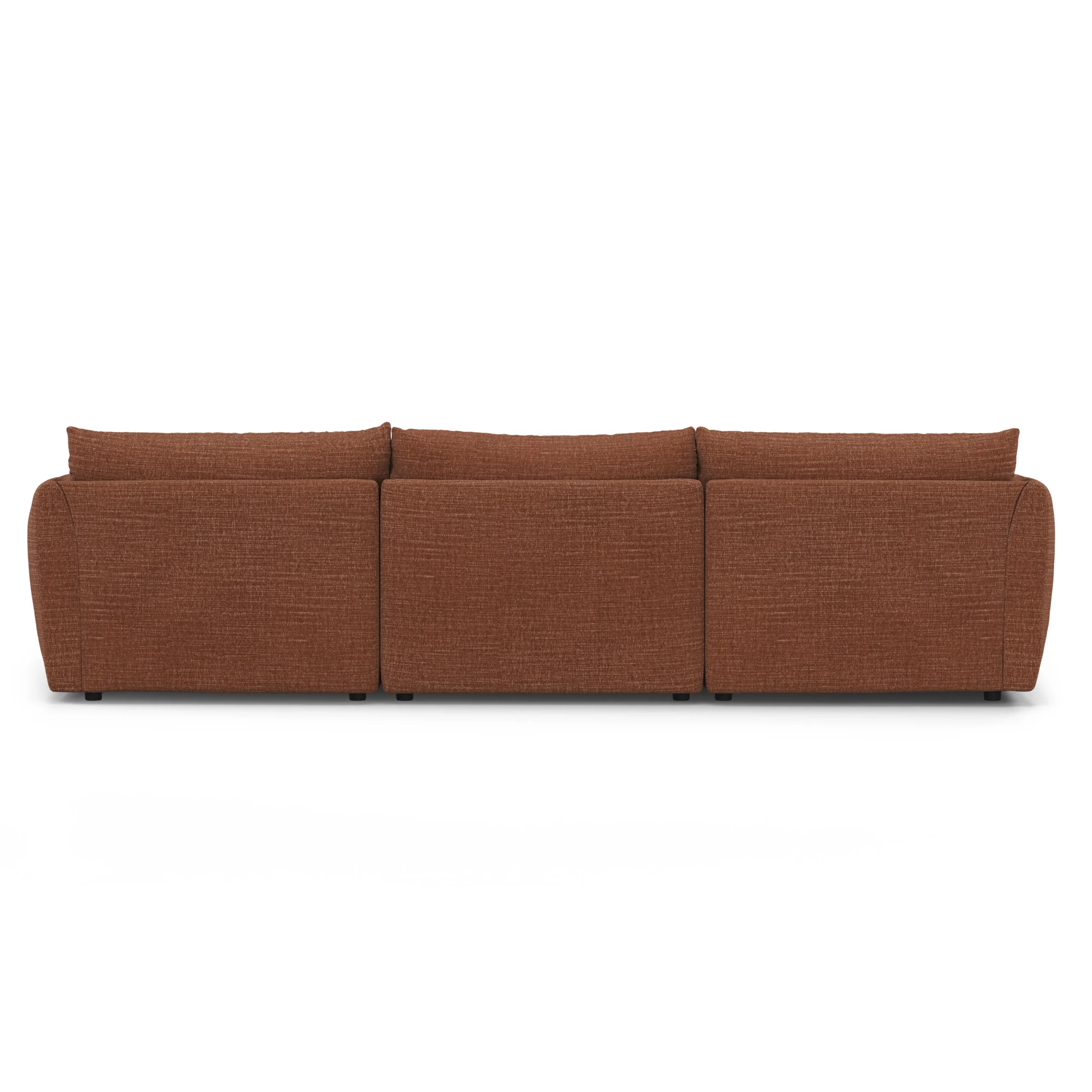 Leigh 131.5_ Modular Sofa - Napa Rust - Image 9