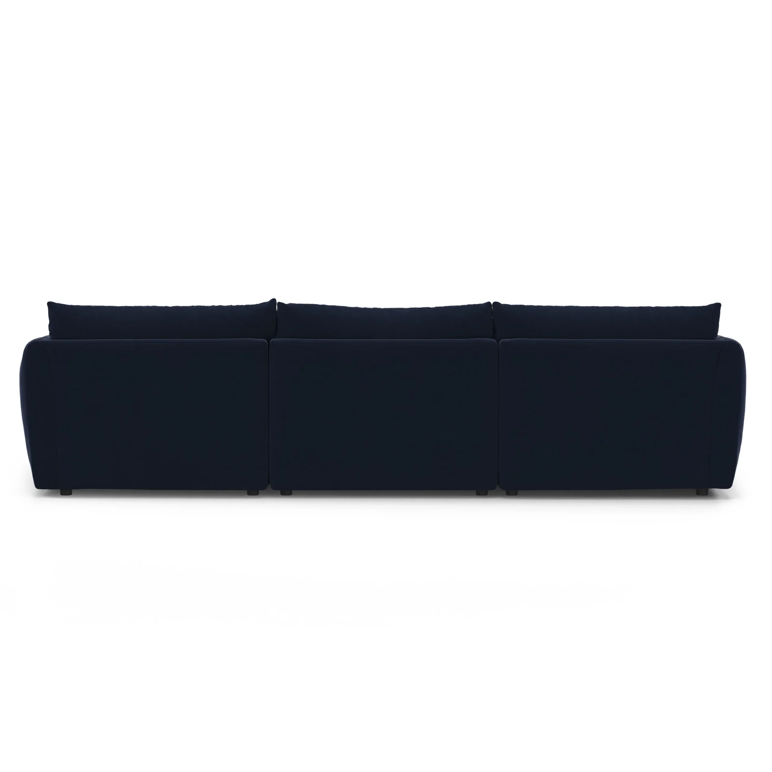 Leigh 131.5_ Velvet Modular Sofa - Hale Ink - Image 9