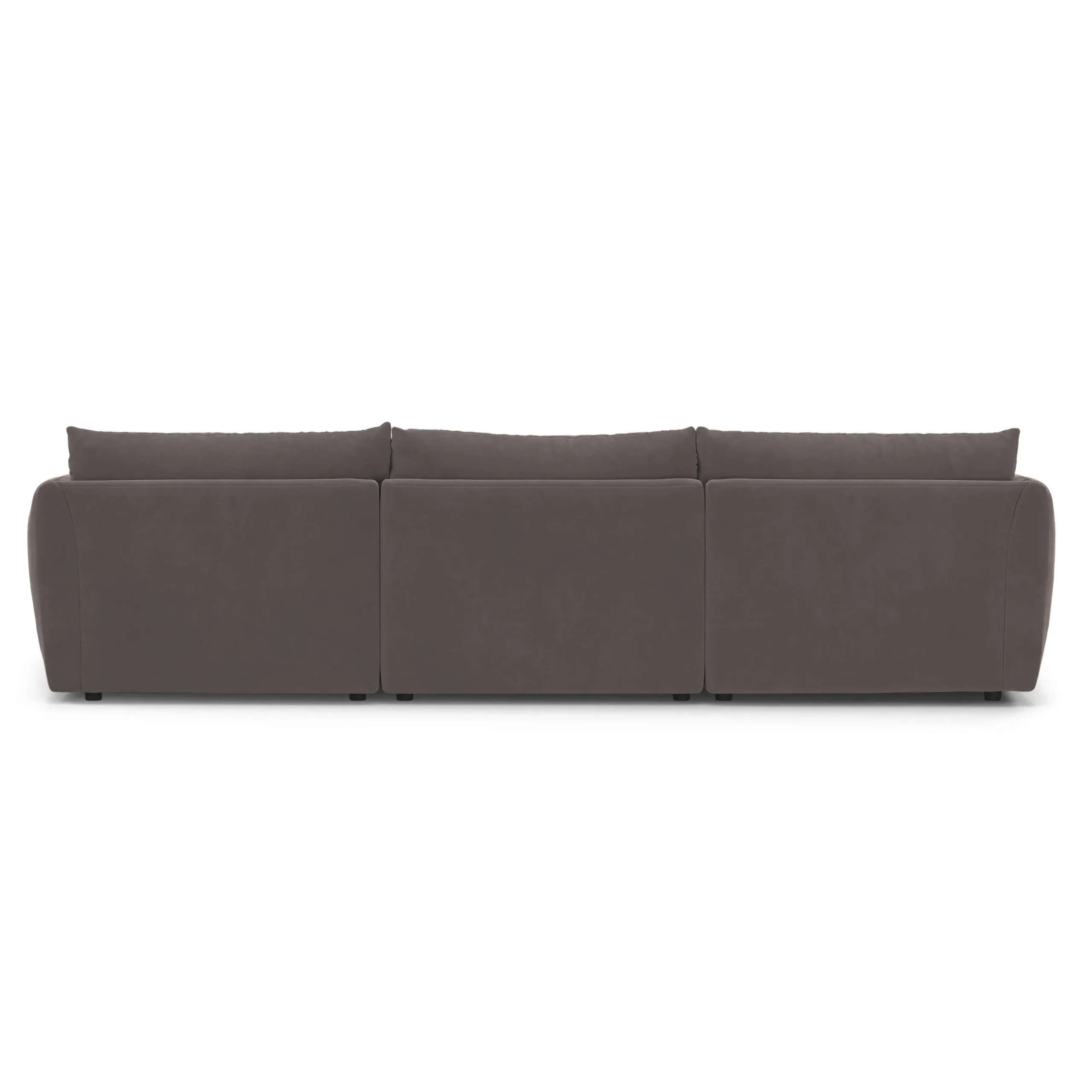 Leigh 131.5_ Velvet Modular Sofa - Hale Warm Gray - Image 10