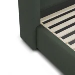 Calabri King Upholstered Bed - Green Wool Bouclé