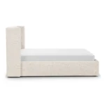 Calabri King Upholstered Bed - Ivory Wool Bouclé