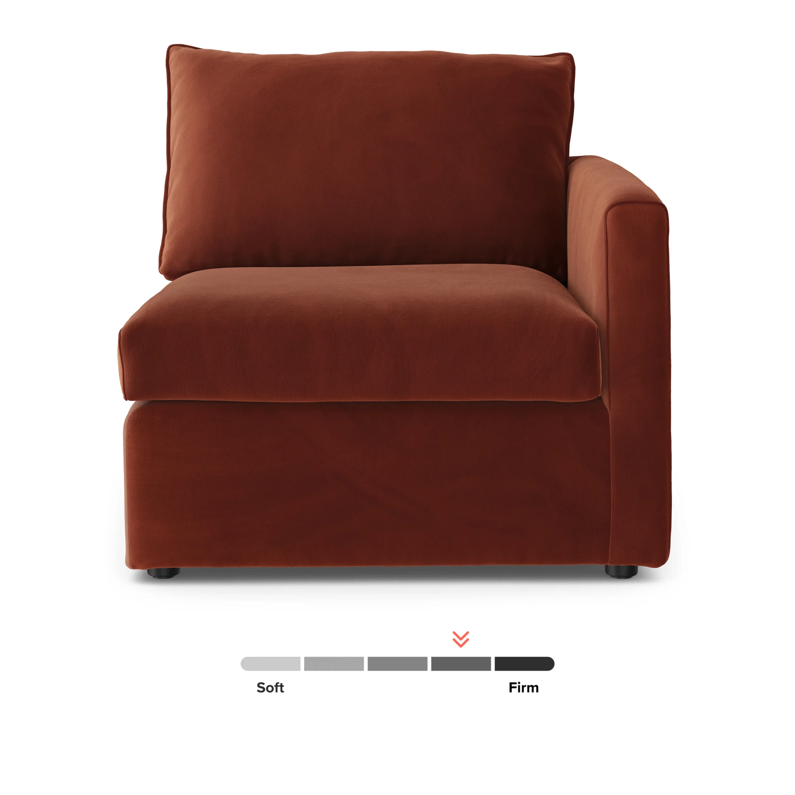 Lenae 36.25_ Velvet Right Arm Module - Hale Rust - Image 11