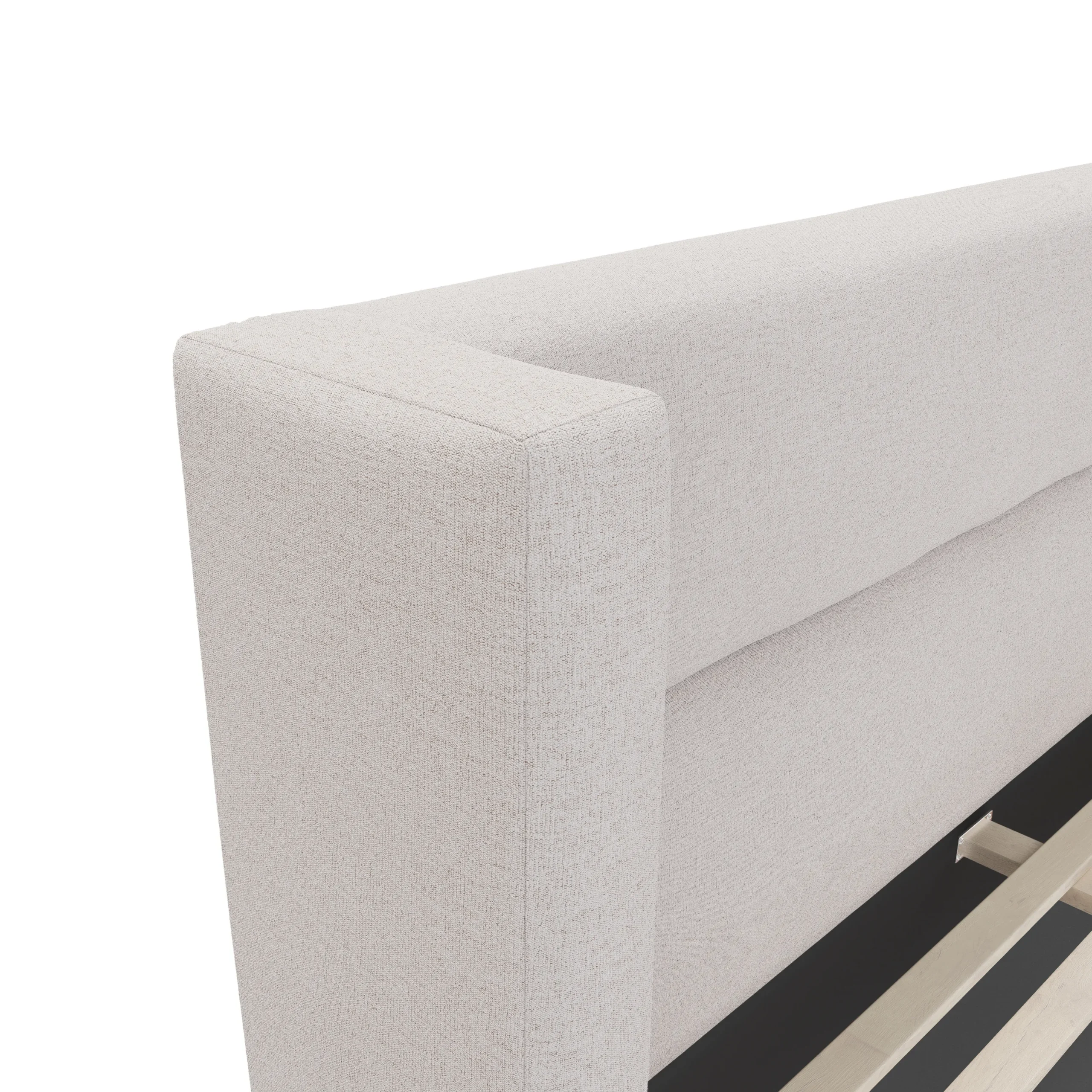 Calabri King Upholstered Bed - Napa White - Image 12