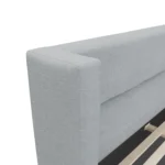 Calabri King Upholstered Bed - Silver Light Blue