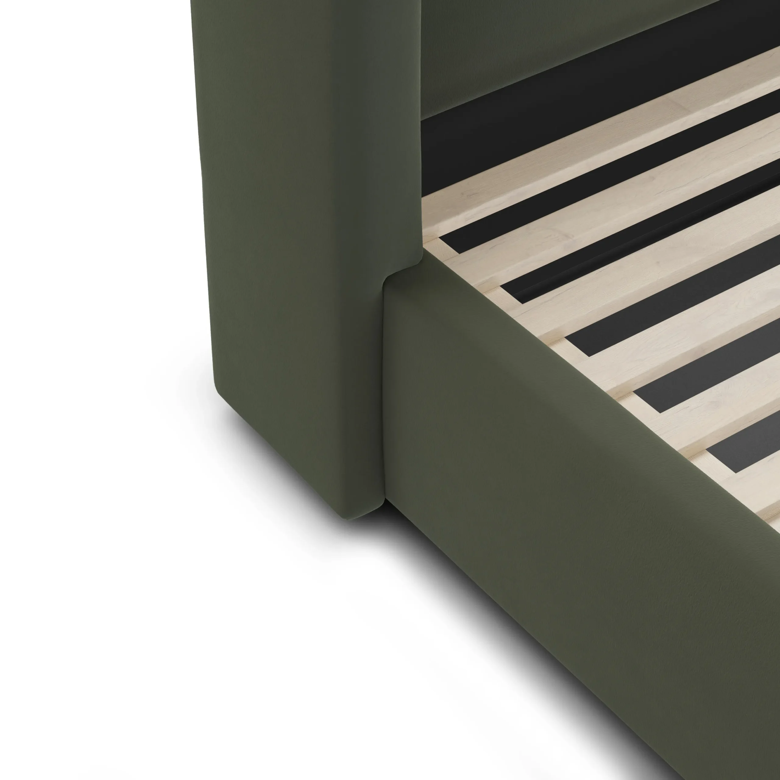 Calabri King Velvet Bed - Hale Fir Green - Image 12