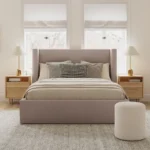 Calabri Queen Upholstered Bed - Napa Quartz