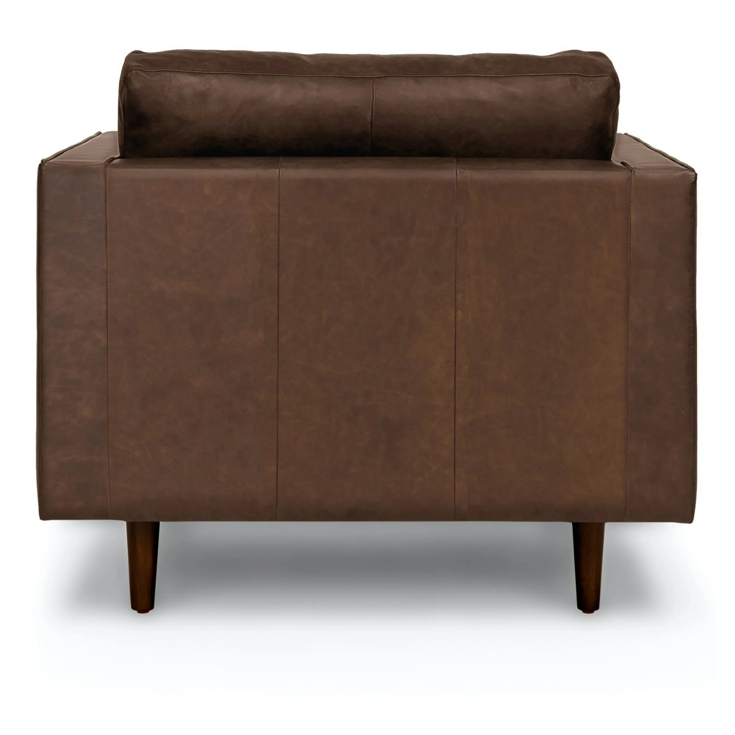 Sven 42_ Tufted Leather Lounge Chair - Charme Chocolat - Image 9