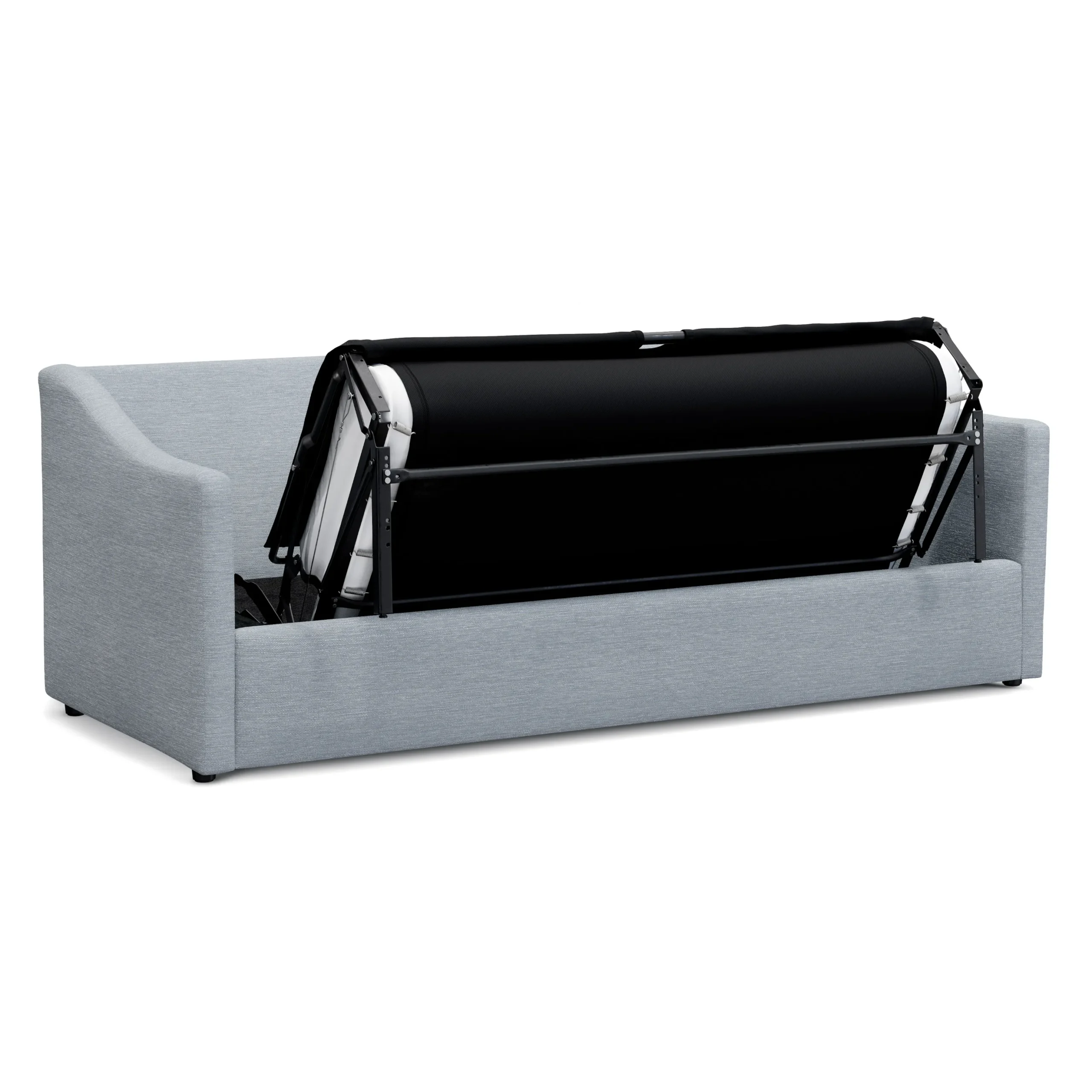 Landry 84.5_ Sofa Bed - Silver Light Blue - Image 5