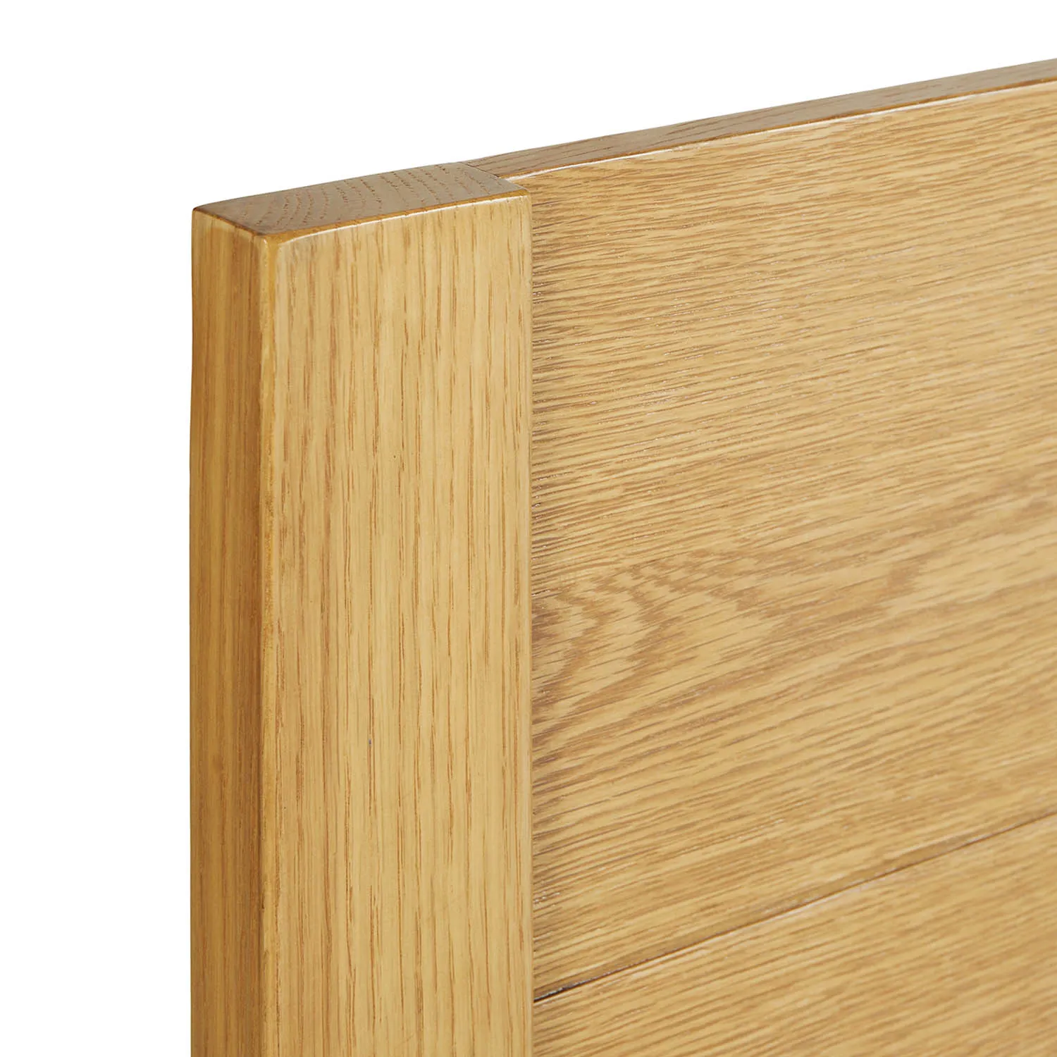 Cassie Queen Upholstered Bed with Nightstands - Natural Oak and Ivory Chenille - Image 18