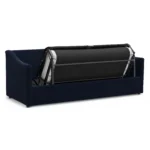 Landry 84.5_ Velvet Sofa Bed - Hale Ink