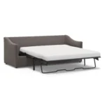 Landry 84.5_ Velvet Sofa Bed - Hale Warm Gray