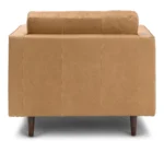 Sven 42_ Tufted Leather Lounge Chair - Charme Tan