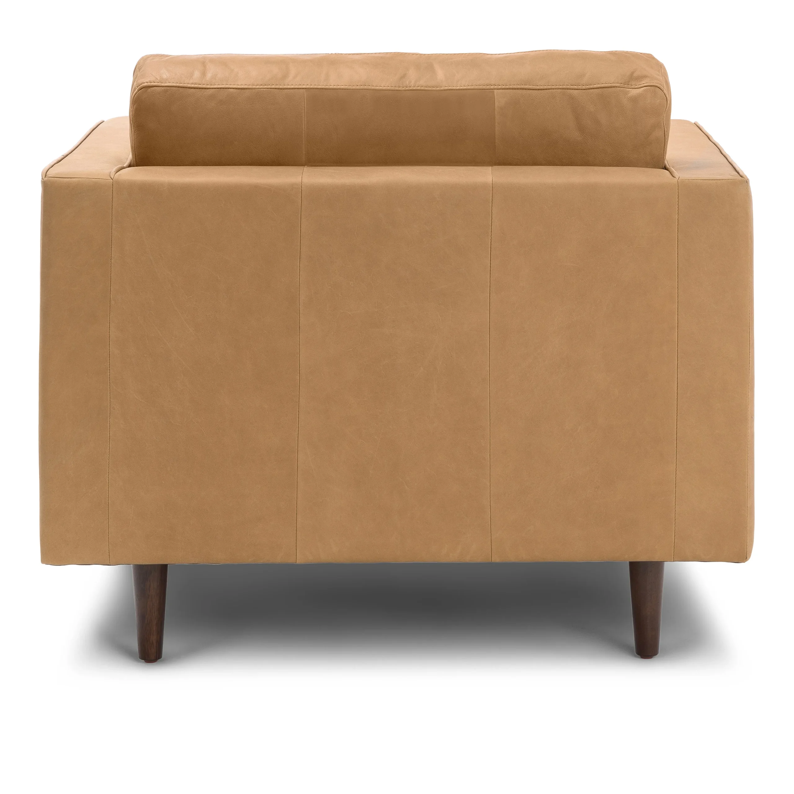 Sven 42_ Tufted Leather Lounge Chair - Charme Tan - Image 9
