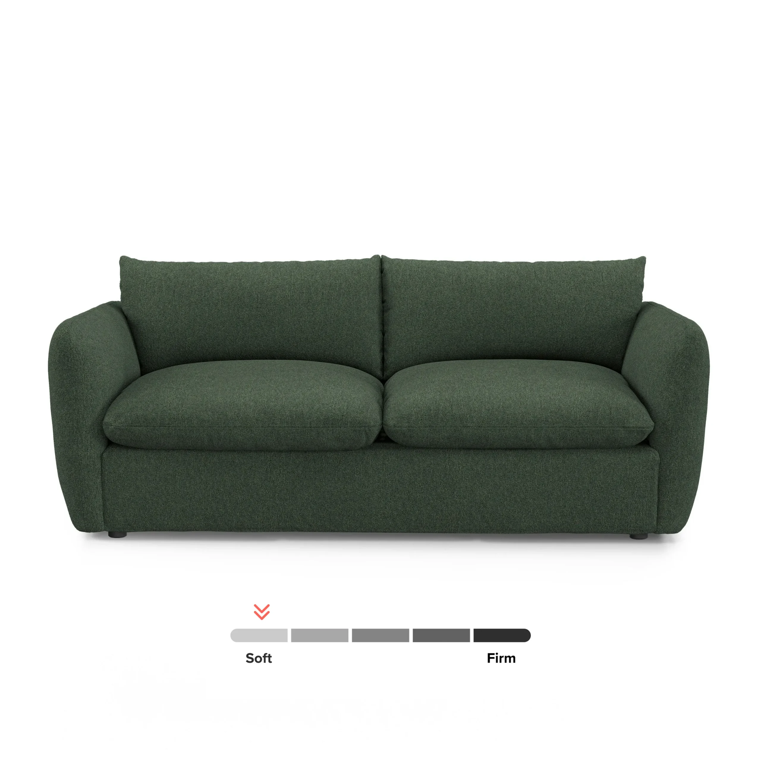 Leigh 86_ Sofa Bed - Green Wool Bouclé - Image 11