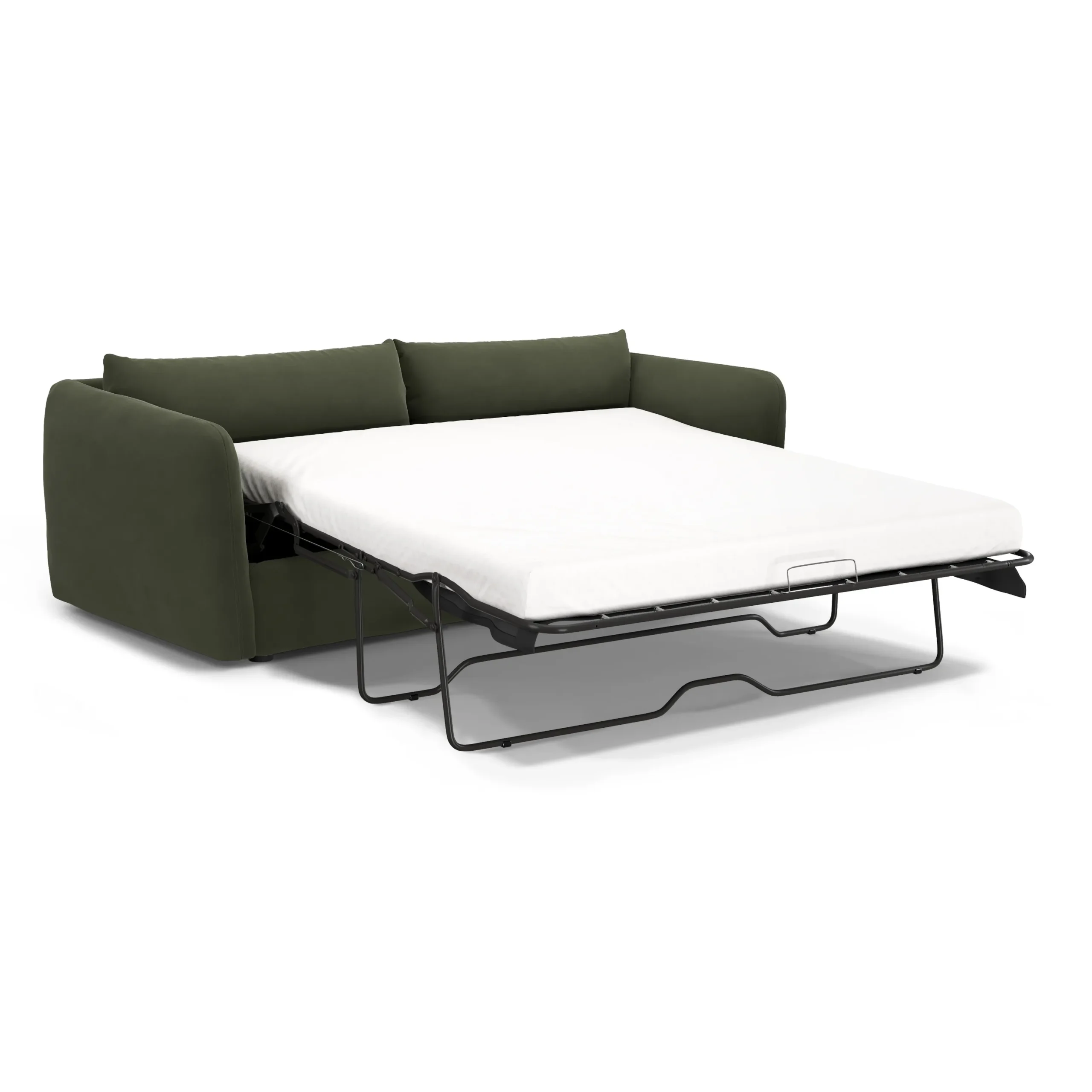 Leigh 86_ Velvet Sofa Bed - Hale Fir Green - Image 5