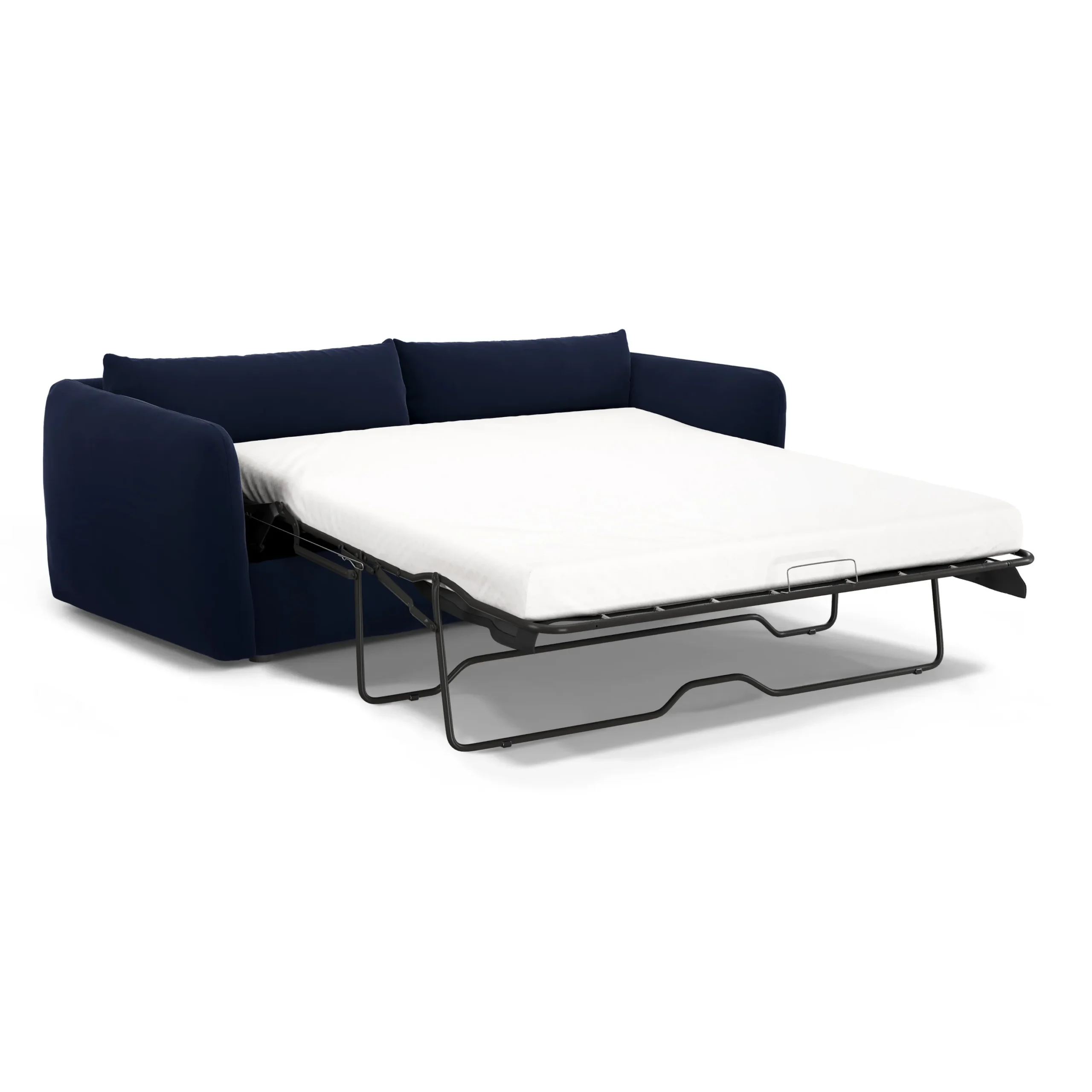Leigh 86_ Velvet Sofa Bed - Hale Ink - Image 5