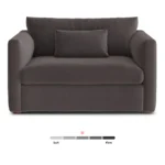 Marina 57_ Velvet Sleeper Chair - Hale Warm Gray